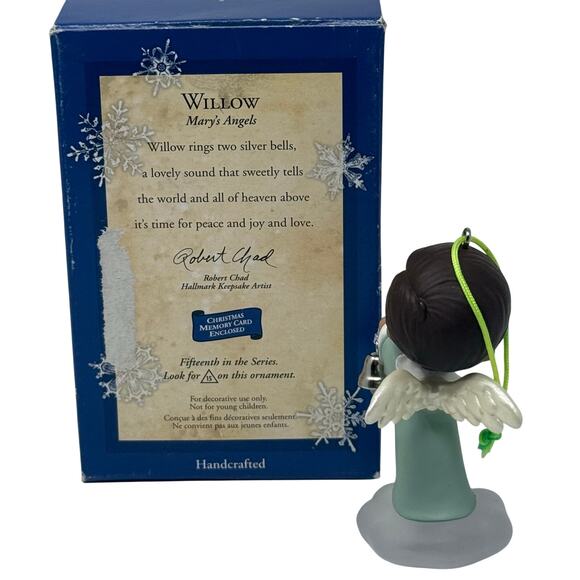 Hallmark 2002 Mary’s Angels Willow #15 Ornament by Robert Chad Peace Love Joy - Picture 2 of 4